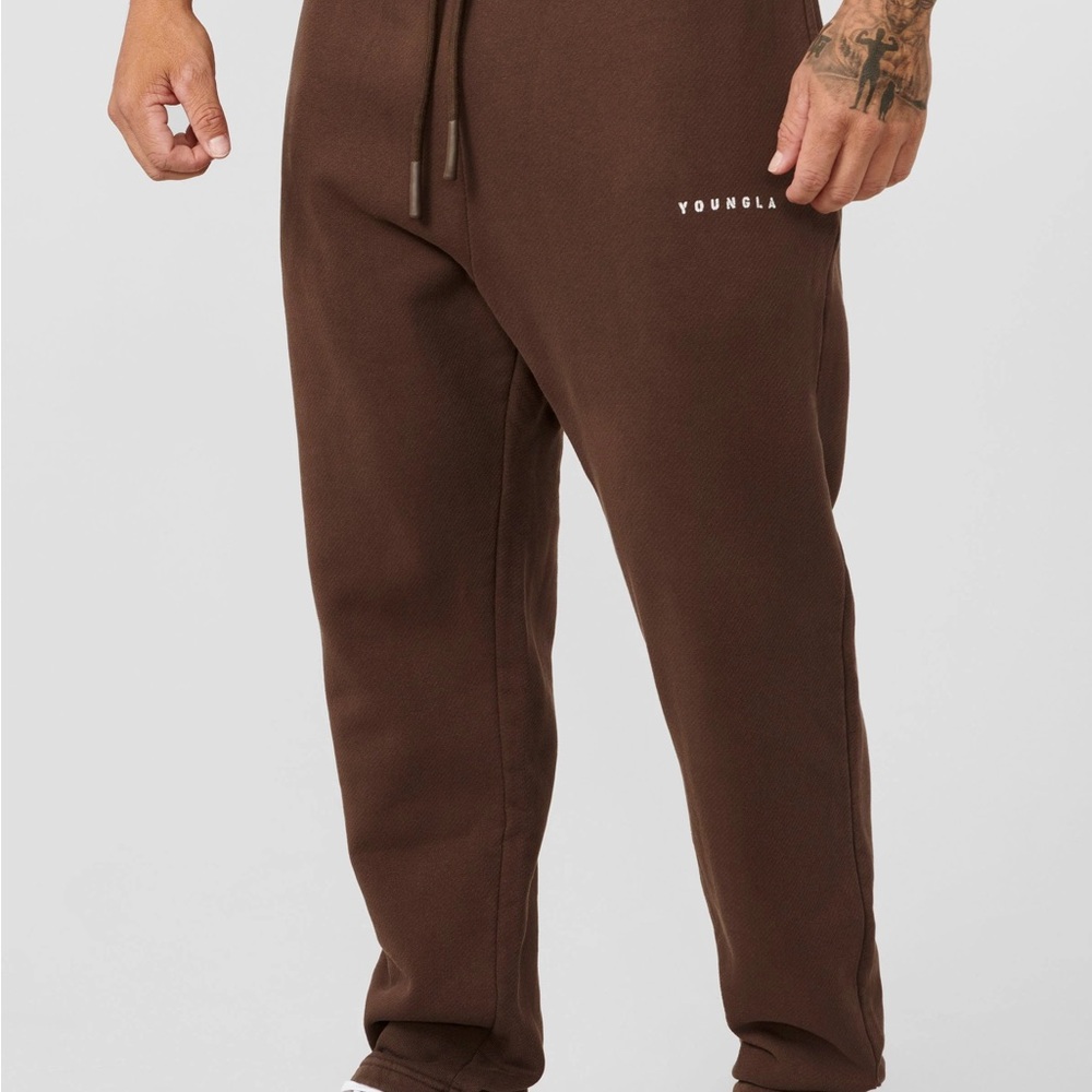 YoungLA Men's Brown old school 261 sweatpants
